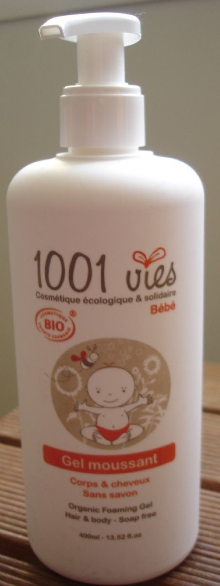 1001 vies Gel moussant bébé corps et cheveux sans savon 400 m ( Produit local ) 